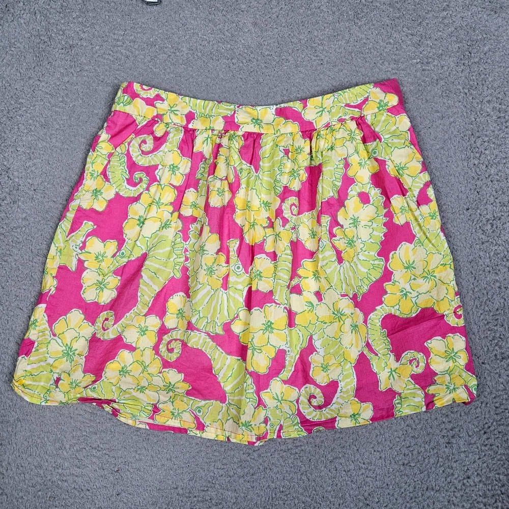 Lilly Pulitzer Whitely Mini Pockets Cotton Skirt Size 6